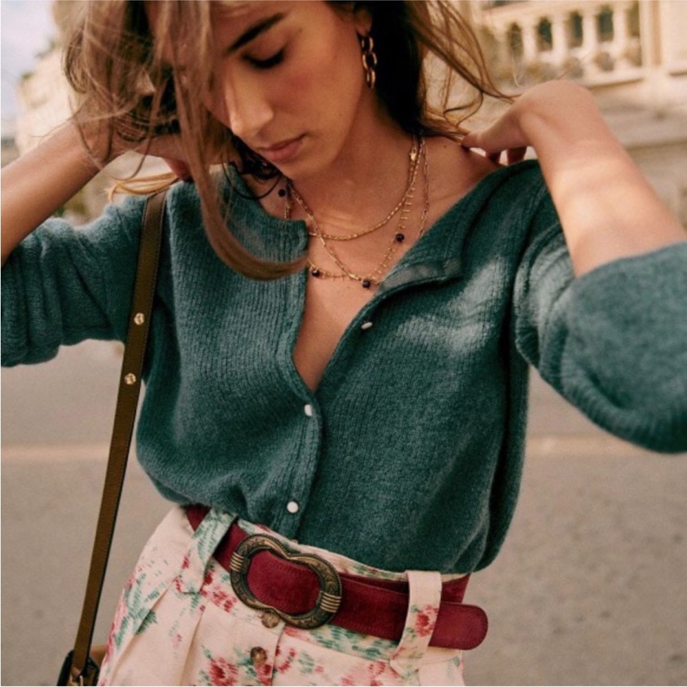 Sezane Gaspard Jumper Sage